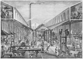 Grandi industrie, officine di costruzione, segheria e macchine utensili presso la Compagnia Arbey